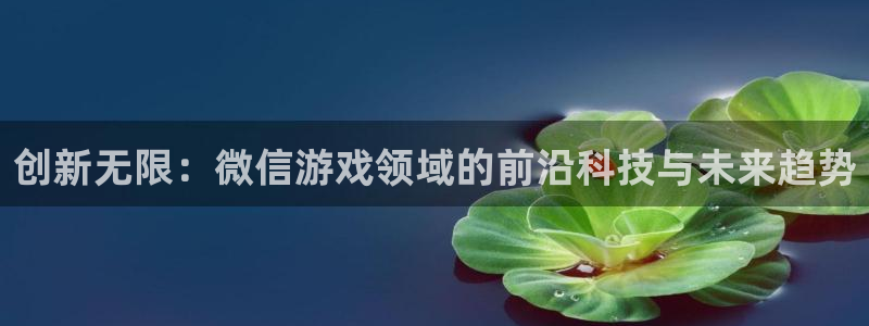 沐鸣2平台在线注册：创新无限：微信游戏领域的前沿科技与未来趋势